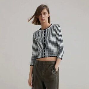 Zara Knit Cardigan with Pearl Buttons S